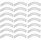 Engate Rabicho Par Flexivel 80cm Monocomando Kit 20 Unidades Misturador Agua Quente Fria Torneira Grande Mangueira Banheiro Cozinha