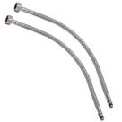Engate Rabicho Par Monocomando Misturador 80cm Grande Flexível Mangueira Comprido Torneira Água Quente Fria Par Banheiro Cozinha