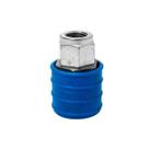 Engate rapido rosca femea 1/4 npt azul - hidraflux