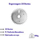 Engrenagem Coroa 32 Dentes Zinc P/ Bike Pedivela Monobloco