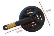 Engrenagem tripla pe de vela bicicleta