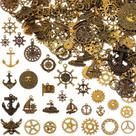 Engrenagens de bronze antigas Charm Hicarer Steampunk 300g