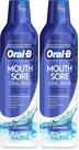 Enjuague Bucal para Llagas Oral-B 475 ml Menta, Paquete de 2