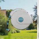 Enrolador Suporte Carretel de Mangueira Retrátil 20 Metros Automático com Suporte de Parede para Jardim Quintal Garagem e Lavagem Enrolador Suporte Carretel de Mangueira Retrátil 20 Metros Automático com Suporte de Parede para Jardim Quintal Garagem e Lavagem