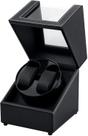Enrollador de Relojes Mcbazel Doble Motor Silencioso Cuero PU Negro