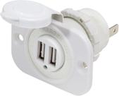 Entrada USB Marinizada Dupla 12/24v Blue Sea 1016200