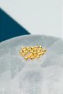 Entremeio Bolinha 2mm Banhada a Ouro 18k - 100 Peças