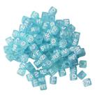 Entremeio miçangas Letras quadradas 6mm crie pulseiras colares em geral aprox. 300 pçs