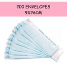 Envelope 0para autoclave esterilização 9x26cm pacote com 200un