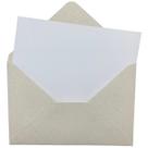 Envelope Bico Reciclado 180g 10,5x15,5 + Cartão Branco 25 Un