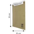 Envelope Bolha Postbolha Papel KRAFT N8 25X35CM Pacote com 5
