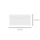 Envelope Branco Carta Oficio 114x229 Caixa com 100