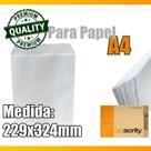 Envelope branco com 100 unid p/ documento curriculo sulfite a4