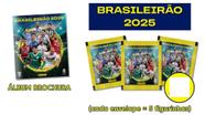 Envelope Campeonato Brasileiro Brasileirão 2025, 5 Envelopes = 25 Cromos + Album Capa Cartão