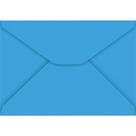 Envelope Carta Colorido 114X162Mm Azul Royal 80G