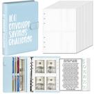 Envelope Challenge Binder Yeriyerr com 100 envelopes rosa PU Envelope Challenge Binder Yeriyerr com 100 envelopes rosa PU