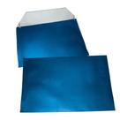 Envelope Colado Azul - 100 Unidades de Papel Offset 70g