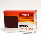 Envelope Color Plus Café 72x108mm - caixa com 100 unidades - Scrity