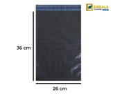 Envelope de segurança 26x36 cinza para e-commerce r0,23 / un