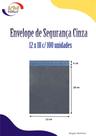 Envelope de segurança cinza 12x18 c/100 unid. - saco lacre, embalagem inviolável (8177)