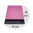 Envelope de Segurança Rosa 12x18 Com 700 Un Plástico Coex