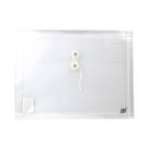 Envelope Horizontal Yes Fecho Cordão 12 Unidade Transparente Escolar Pasta Folhas Armazenamento