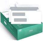 Envelope Ohuhu 8 Double Window Self Seal, pacote 500, branco