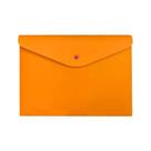 Envelope Plástico com Botão A4 Laranja - Dello