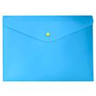 Envelope Plástico Com Botão Dello A4 Full Color Azul