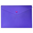 Envelope Plástico Com Botão Dello A4 Full Color Roxo