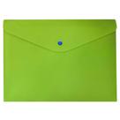 Envelope Plástico Com Botão Dello A4 Full Color Verde