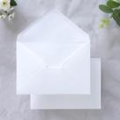 Envelope Ponatia A1 9x13 cm branco, pacote com 50 selos