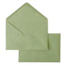 Envelope Ponatia, pacote com 50, verde sálvia, 11x16 cm, selado
