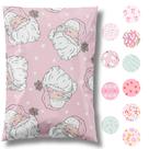 Envelope Pretty Package Store, 10 x 13 envelopes rosa de Papai Noel, pacote com 100