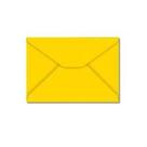 Envelope visita 72x108 - amarelo com 20 undades
