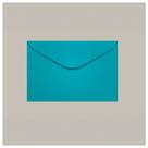 Envelope Visita 72x108 Bahamas Azul Turquesa - Scrity