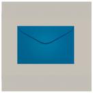Envelope Visita 72x108 Grécia Azul Royal - Scrity