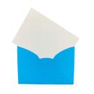 Envelope Visita Azul + Cartão Branco 11,5x8 Cm 25 Unidades