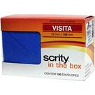 Envelope Visita Colorido 72X108 Az. Royal Grecia 80G