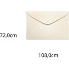 Envelope Visita Colorido 72X108MM Creme Marfim 80G Pacote com 100 Envelope Visita Colorido 72X108MM Creme Marfim 80G Pacote com 100