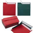 Envelopes A7 de Natal, pacote com 100 envelopes, autoadesivos, 13,3 x 18,3 cm