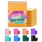 Envelopes acolchoados Kraft Yens 4x8 pol. pacote com 500