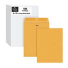 Envelopes com fecho Quality Park 9 x 12 cm 28 libras Brown Kraft 100/caixa