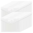Envelopes de plástico EOOUT Clear com fecho de pressão, tamanho A4, tamanho x30