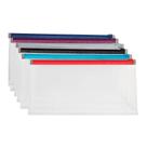 Envelopes de poliéster com zíper Staples 344891 Verifique o tamanho transparente 5/pacote