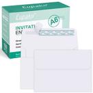 Envelopes Eupako A6 brancos 4x6, pacote com 100 unidades Self Seal com privacidade