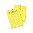 Envelopes interdepartamentais Quality Park Yellow com fecho de cordão e botão