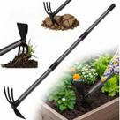 Enxada de Jardim HANGMAICOME 2 em 1 em Aço Carbono com Cabo de 114 cm