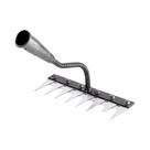 Enxada De Jardinagem De Ferro, Rastelo Para Capina Com 5, 6, 7 Ou 8 Dentes, Rastelo De Prego Para