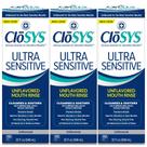 Enxaguante bucal CloSys Ultra Sensível Sem Álcool 960 ml (pacote com 3)
